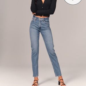 High Rise Mom Jean- Abercrombie